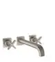 AXOR-HG-AXOR-Citterio-E-3-Loch-Waschtischarmatur-Unterputz-fuer-Wandmontage-mit-Auslauf-220-mm-und-Rosetten-Edelstahl-Optic-36107800 gallery number 1